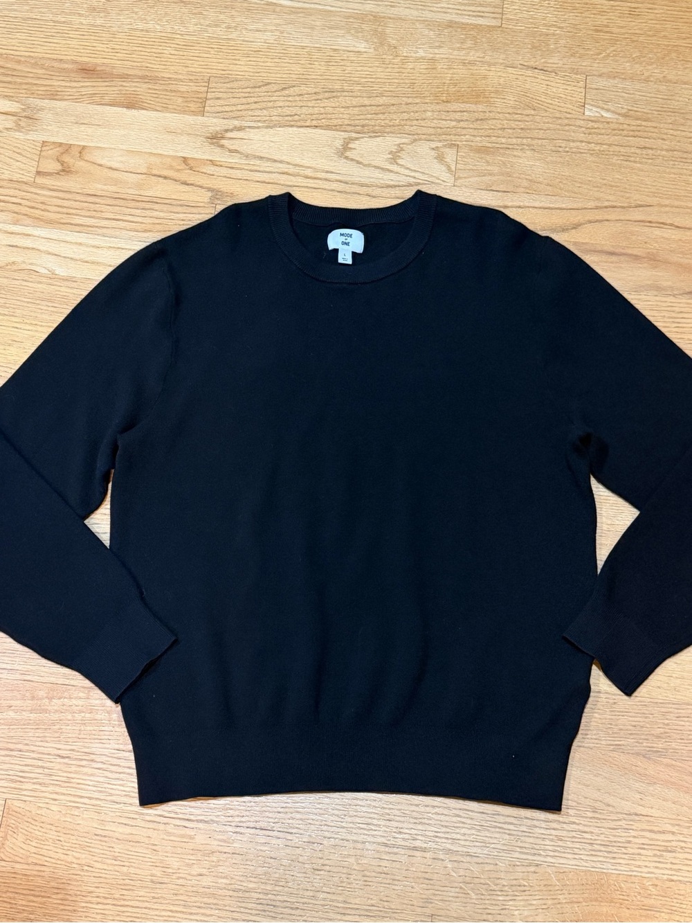 Men's Black Crewneck Sweater